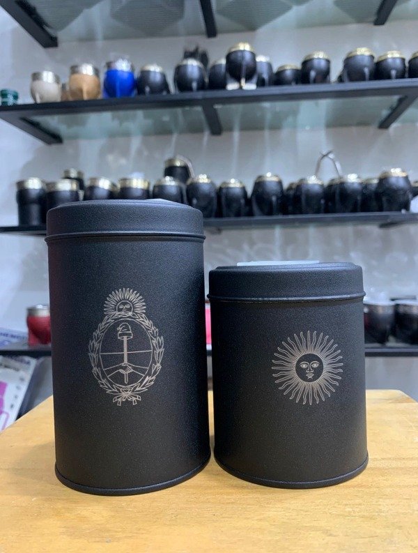 Producto - Yerbero y azucarero lata PERSONALIZADA