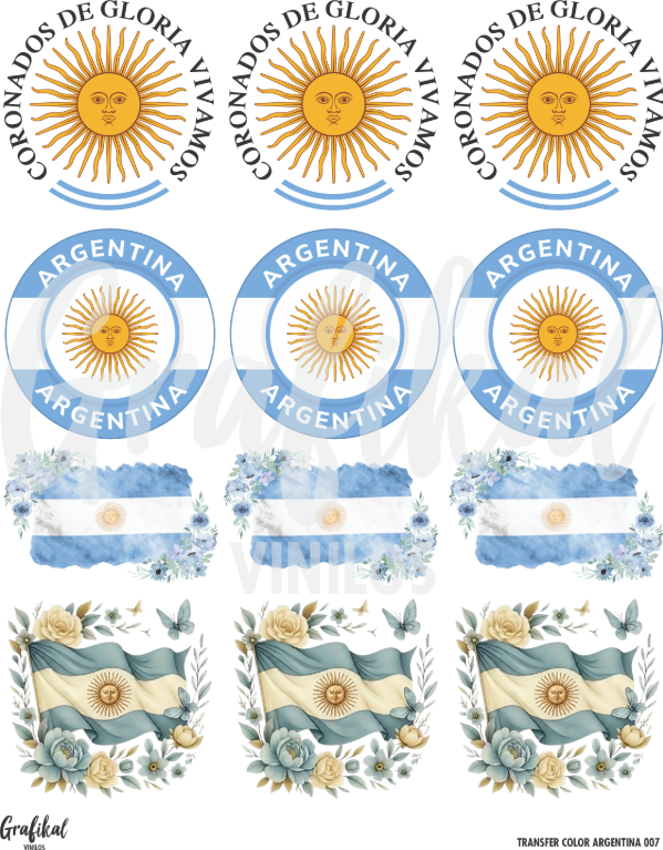 Producto - Transfer Color Argentina 007