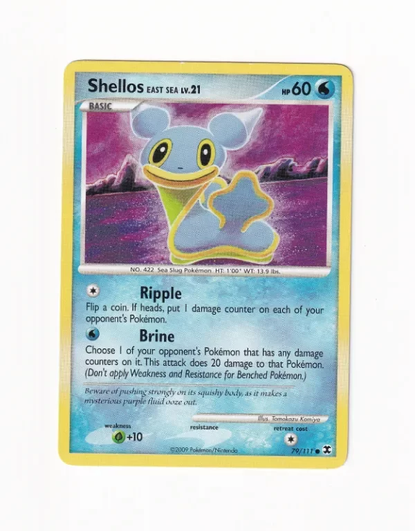 Producto - Shellos 79/111 Rising Rivals Regular Non Holo Pokemon Card