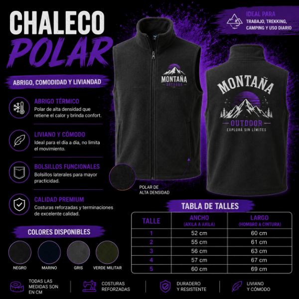 Producto - Chaleco polar personalizado