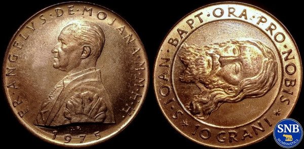 Producto - Soberana Orden de Malta - 10 Grani (1975) - San Juan el Bautista decapitado