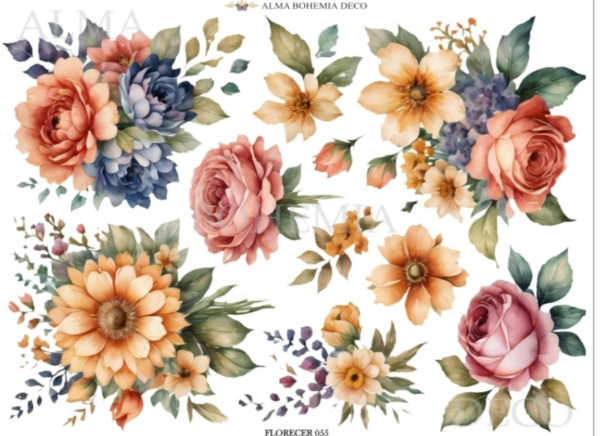 Producto - TRANSFER ALMA BOHEMIA FLOR055