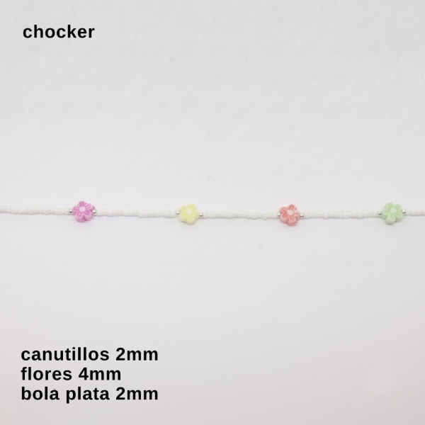 Producto - CHO #FP - Chocker floral multicolor (DÓLAR)