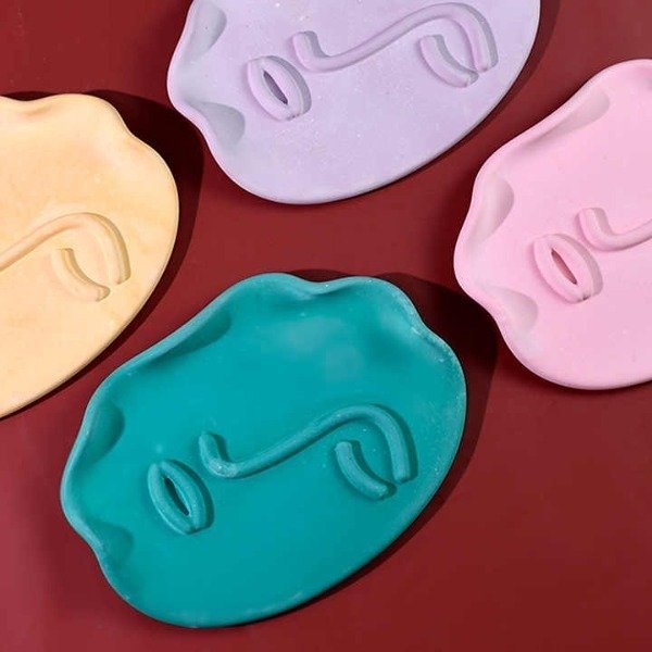 Producto - Oferta Molde silicona bandeja rostro abstracto - 3