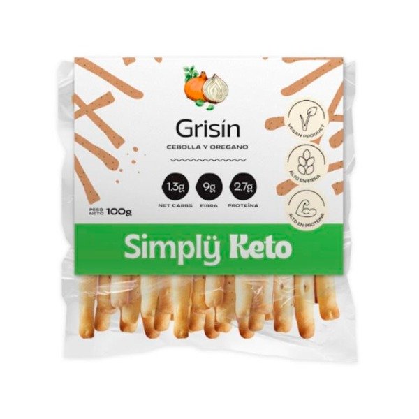 Producto - Grisin Cebolla y Oregano x 100g SIMPLY KETO