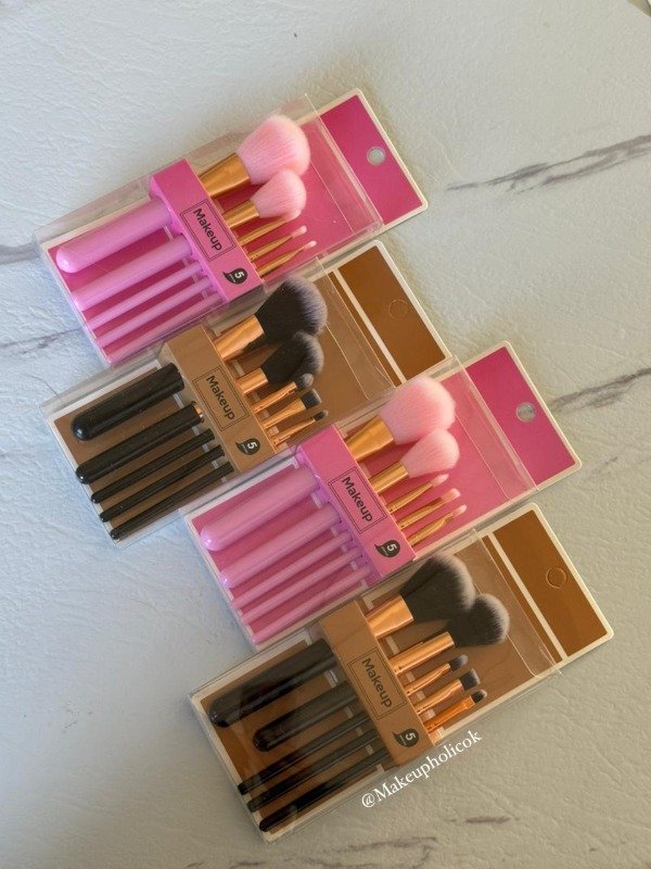 Producto - SET DE BROCHAS X5 NEGRA / ROSA