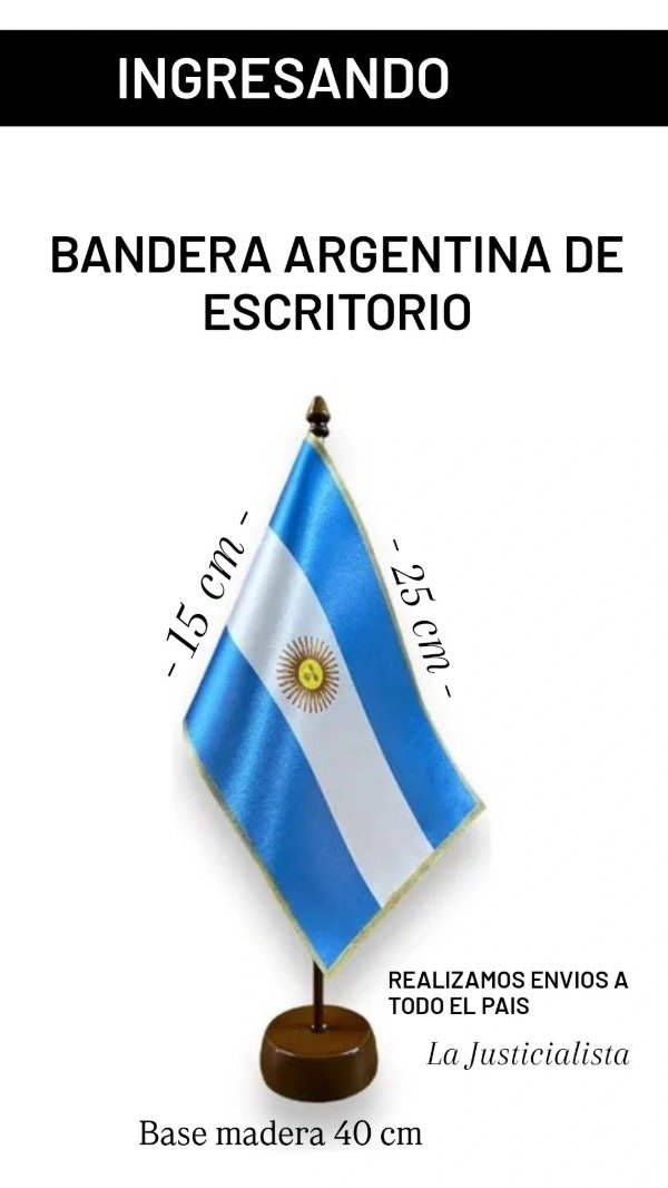 Producto - Bandera Argentina de escritorio