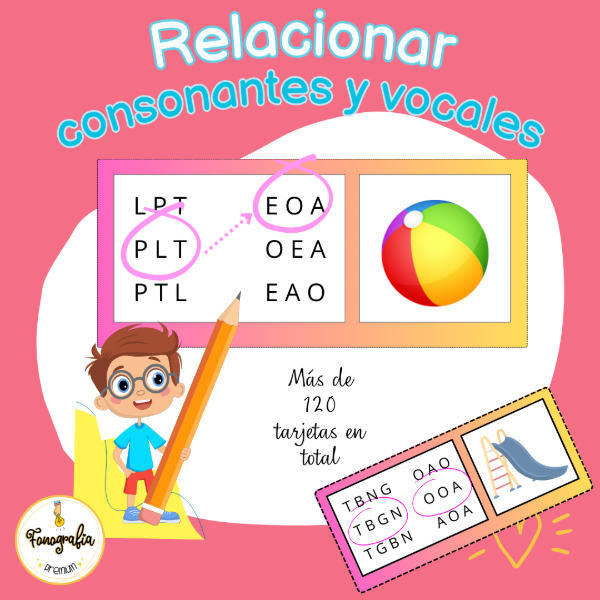 Producto - Relacionar consonantes y vocales