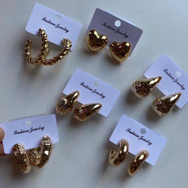 Producto - aros chunky - dorados