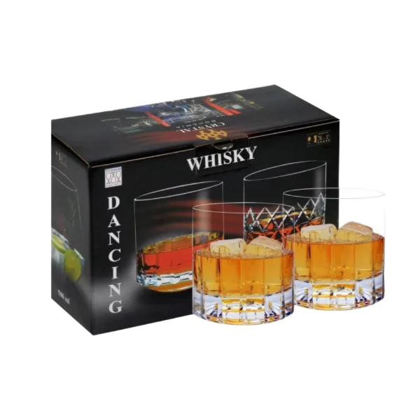 Producto - Vaso Bohemia Whisky T/Reja Rombo 560ml x 2unid