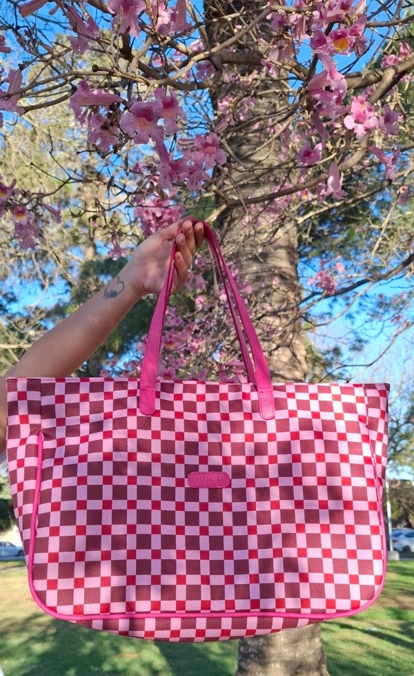 Producto - Bolso cuadrille rosa - 0