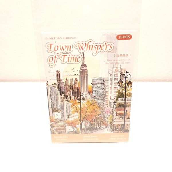 Producto - Set de 15 stickers - Town Whispers: Autumn Building