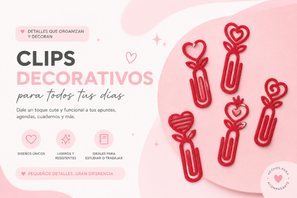 Producto - Clips Corazones x5