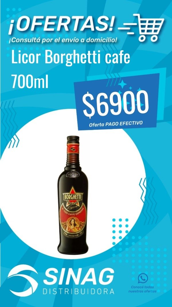 Producto - Licorde Café  Borguetti 700ml