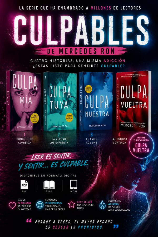 Producto - SERIE CULPABLES MERCEDES RON (4) + Audiolibros