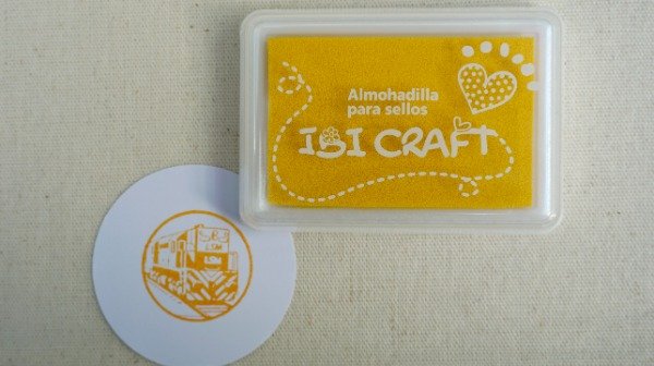 Producto - Almohadilla entintada amarilla