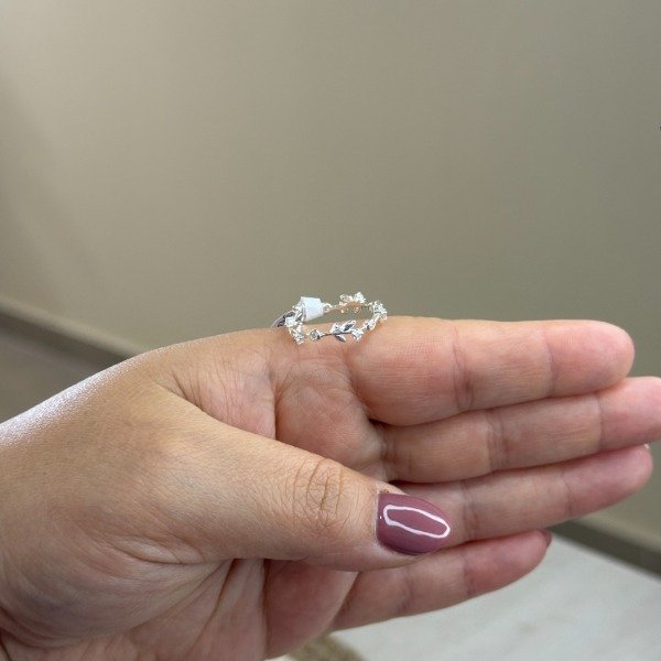 Producto - ANILLO -PLATA 925- LAURELES MICROPAVE - 1
