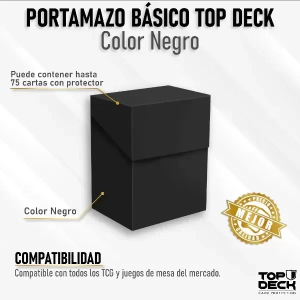 Producto - Top deck - Deckbox esencial 75 Negro