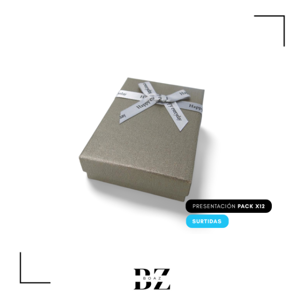 Producto - ESTUCHE REGALO X 12 PCS 7X9 CM CON MOÑO C.SURTIDO - 2031-3 - 2
