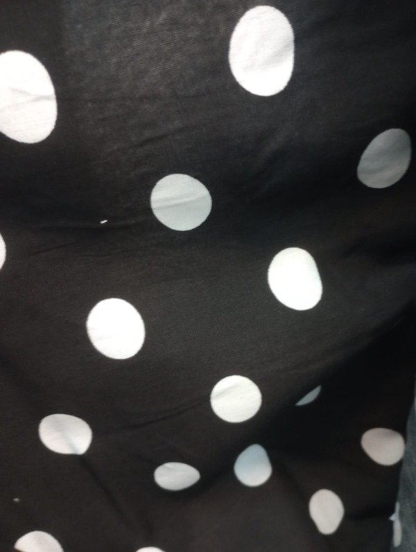 Producto - FIBRANA NEGRA LUNAR BLANCO