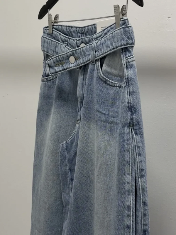 Producto - JEAN WIDE DOBLE CELESTE MARVIN - 1