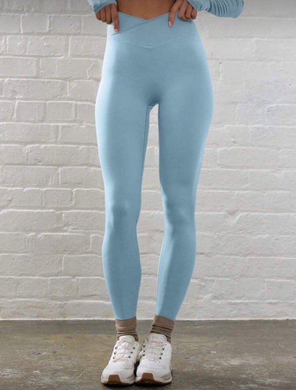 Producto - Legging Sunny Sin frunce Celeste Pastel