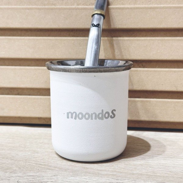 Producto - Mate moondos termico acero inoxidable - blanco!