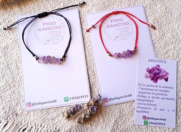 Producto - Pulsera de hilo chino con amatista