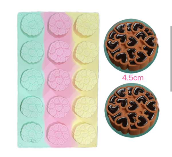 Producto - Molde 15 tortitas corazones