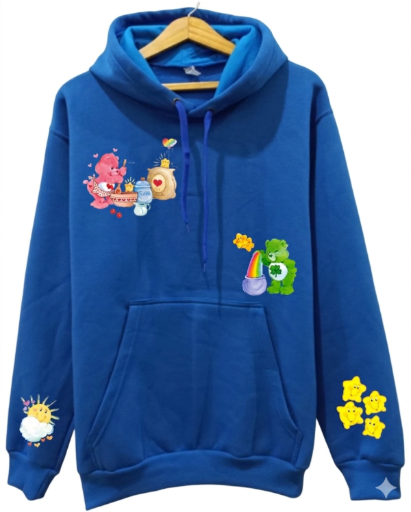 Producto - Buzo  Canguro Algodon Ositos Cariñosos Azul