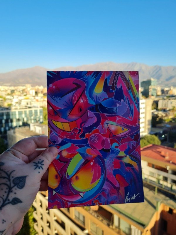 Producto - Print A5 Gengar Haunter Gastly