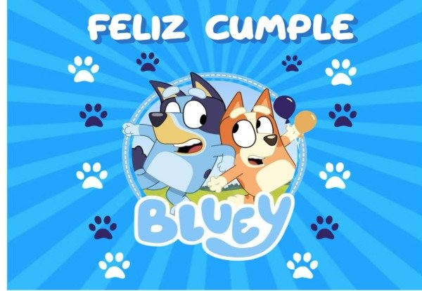 Producto - LAMINA BLUEY 2 RECTANGULAR