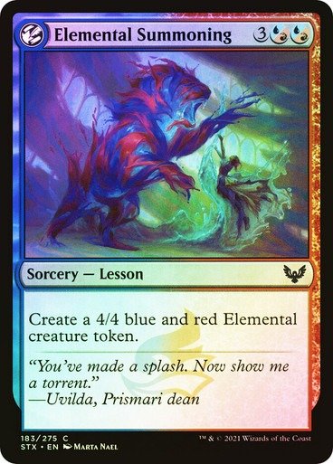 Producto - Elemental Summoning Foil  Strixhaven: School of Mages