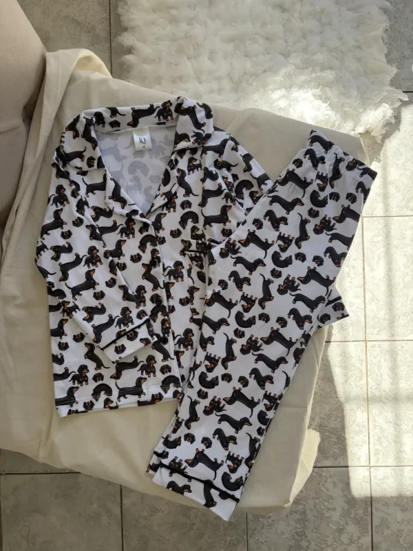 Producto - Pijama camisero niños perrito SALCHICHA - COD 1435