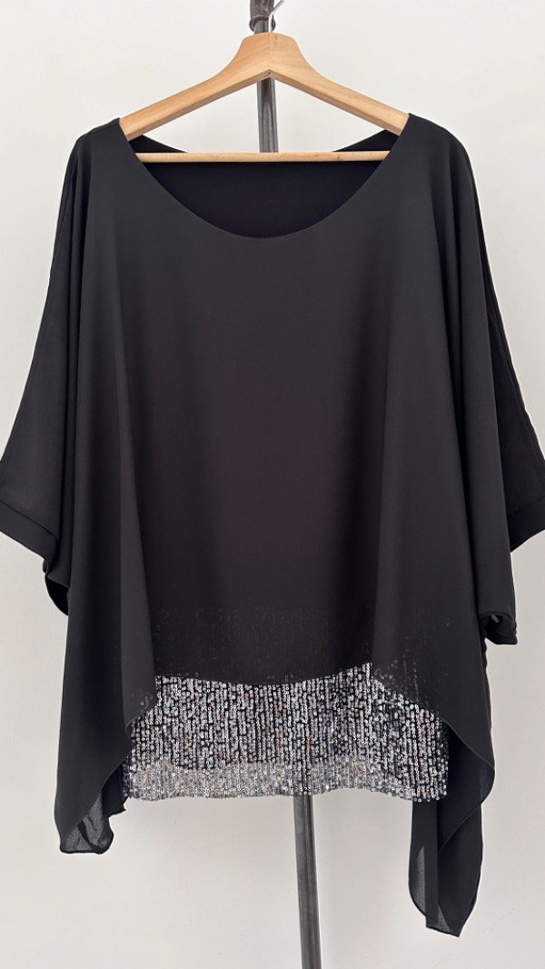 Producto - BLUSA GASA LENTEJUELA ABAJO