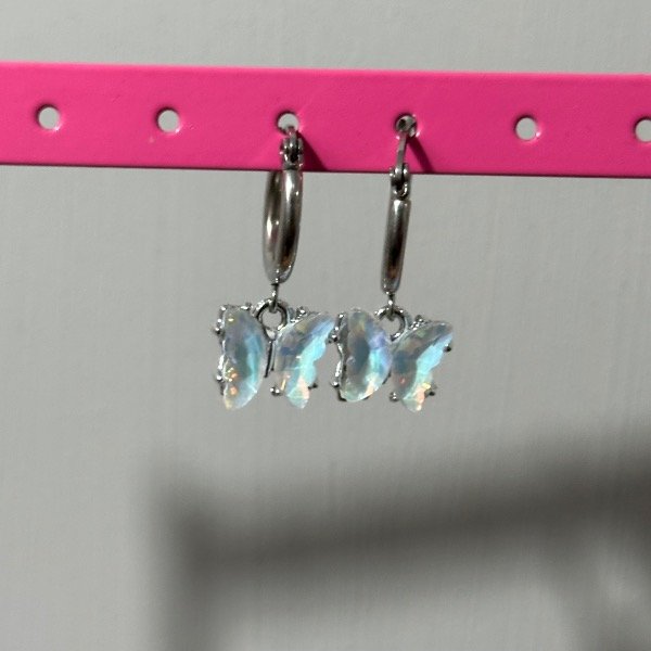 Producto - Aros Mariposita Celestes