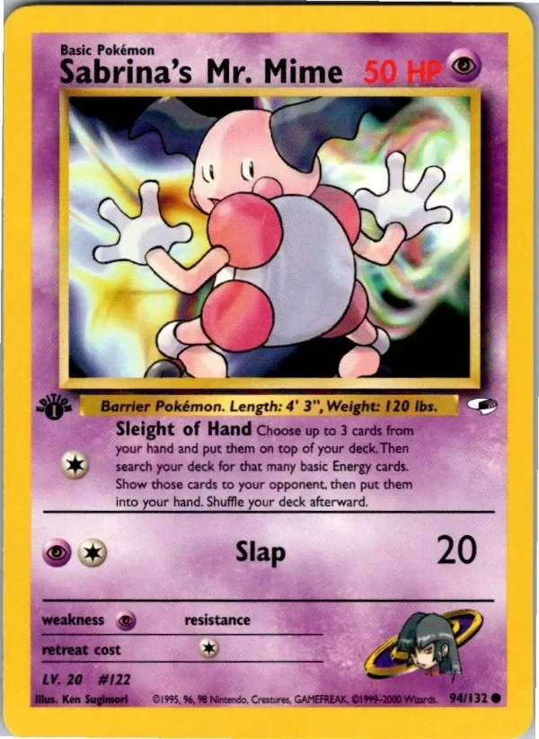 Producto - Sabrina's Mr. Mime Common Gym Heroes 094/132 NM 1st Edition
