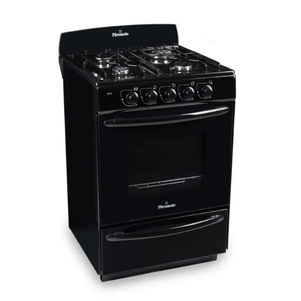 Producto - Cocina negra 56cm multigas Florencia 5517F - 1