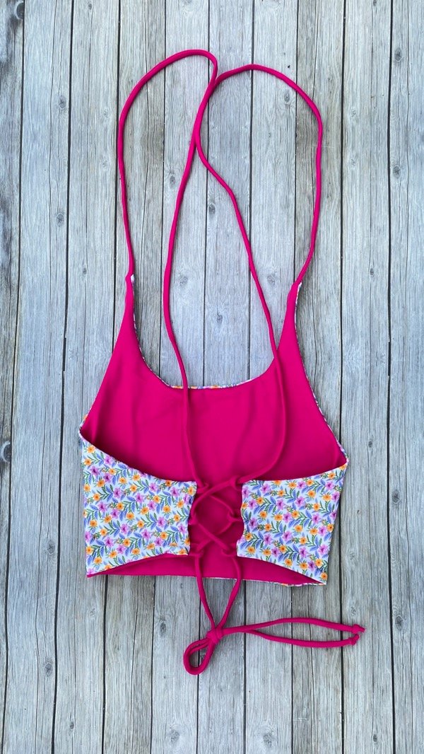 Top regulable reversible fucsia colección Narcisos — imagen 5