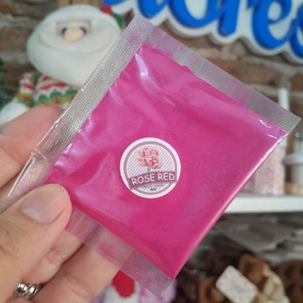 Producto - Pigmento Mica Powder Polvo Metalizado-Rosa- rose red - 1