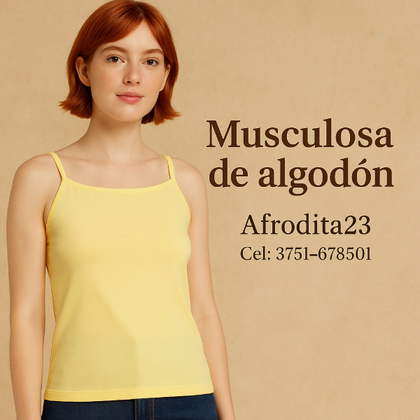 Producto - Musculosa de Algodón para Mujer