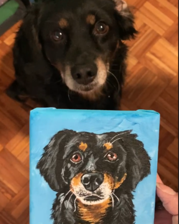Producto - Retrato de mascota sobre bastidor - 2