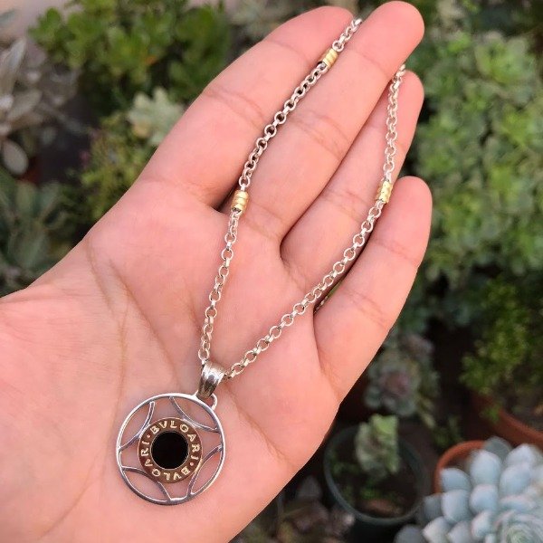 Producto - Dije Bvlgari Plata y Oro