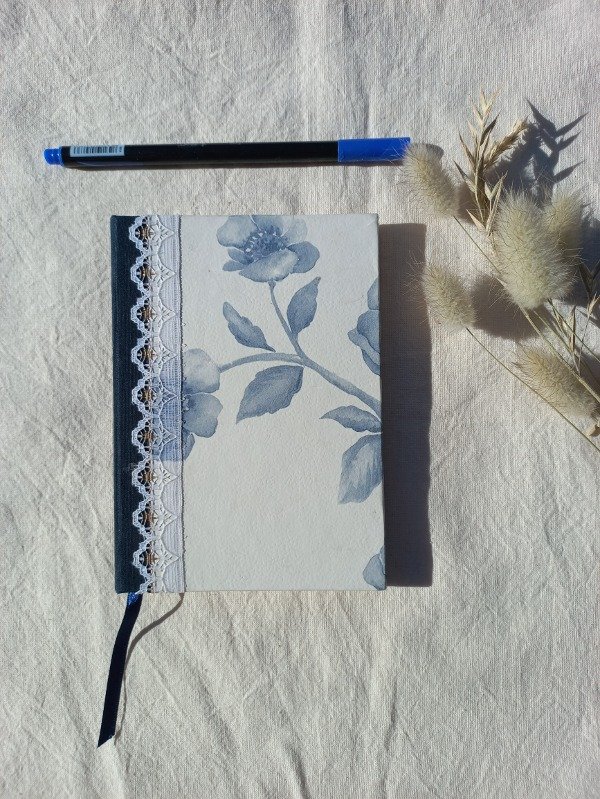 Producto - Cuaderno rosas azules