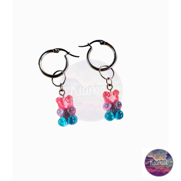 Producto - Aros gummy bicolor