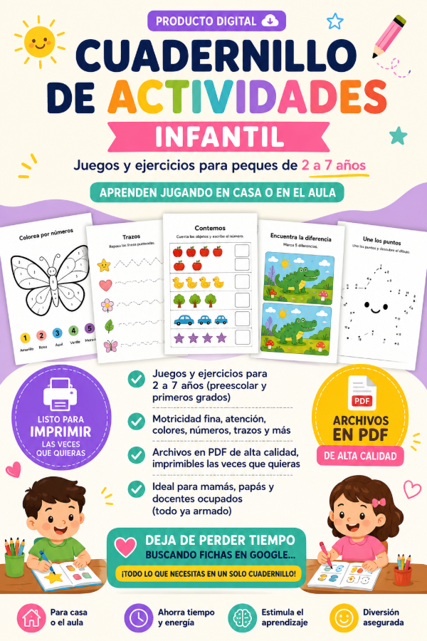 Producto - CUADERNILLO DE PREESCRITURA INFANTIL
