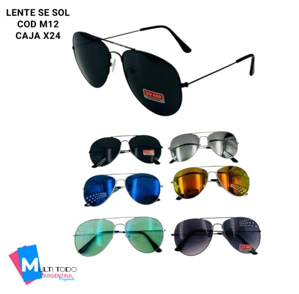 Producto - LENTE DE SOL COD M12 CAJA X24