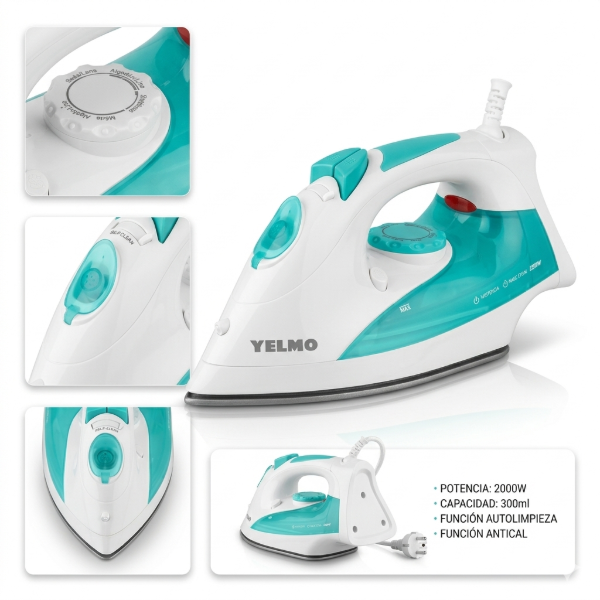 Producto - PLANCHA A VAPOR YELMO PL-3180