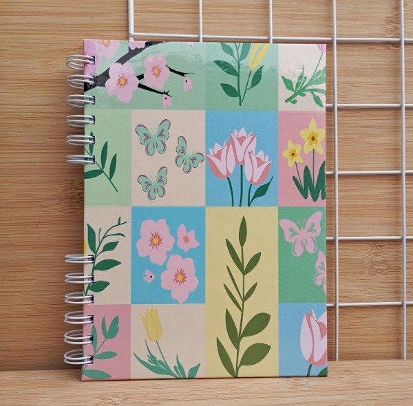 Producto - Cuaderno Rayado Mosaico Flores