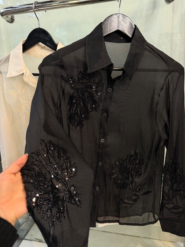 Producto - Camisa transparente perlas - 3